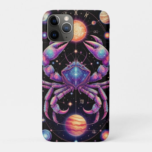Hemelse Dierenriemkunst met een Kosmische Kanker Case-Mate iPhone Case (Achterkant)