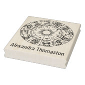 Hemelse Dierenriemwielgrafiek #1 Naam Rubberstempel (Stempel)