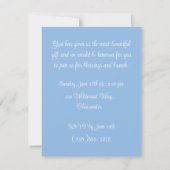 Hemelse digitale uitnodiging voor babyshower (Achterkant)