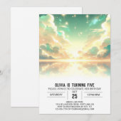 Hemelse Digitale Verjaardag Kaart (Voorkant / Achterkant)