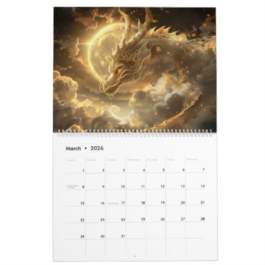 Hemelse Draak Kalender! Kalender (Mar 2026)