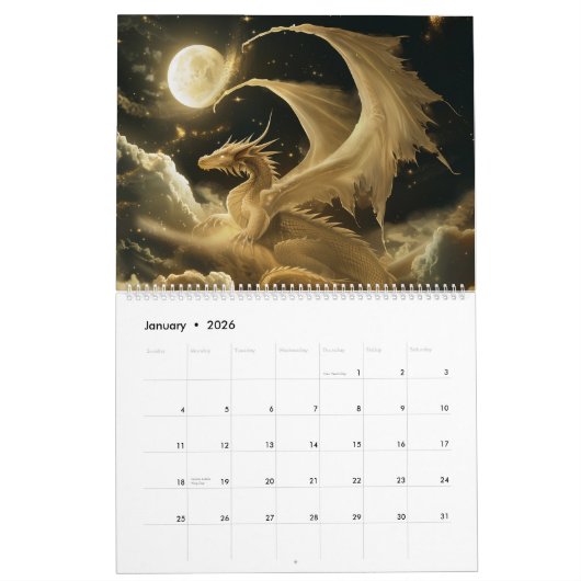 Hemelse Draak Kalender! Kalender (Jan 2026)