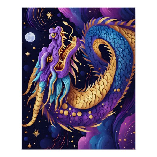 hemelse draak poster (Voorkant)
