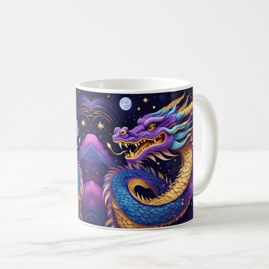 hemelse draken koffiemok (Voorkant rechts)