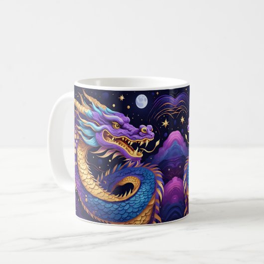 hemelse draken koffiemok (Voorkant links)