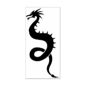 hemelse draken kunststempel rubberstempel (Afrduk)