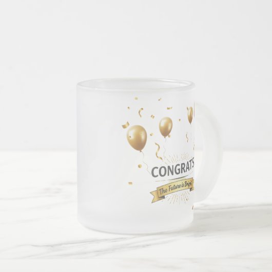 Hemelse Dromen – Bevroren Afstudeermok (10oz) Matglas Koffiemok (Voorkant rechts)