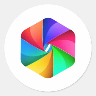 Hemelse dromen. ronde sticker