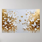 Hemelse, dromerige bloemen en vlinders #3 poster (Voorkant)