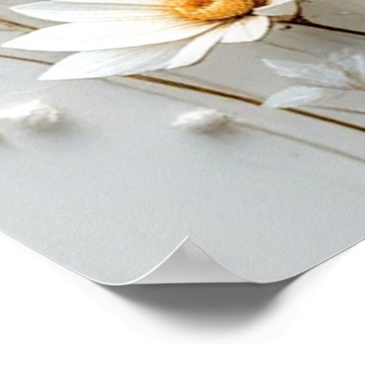 Hemelse, dromerige bloemige kunstwerken #1 poster (Hoek)