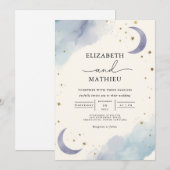 Hemelse droom bloei bruiloft kaart (Voorkant / Achterkant)