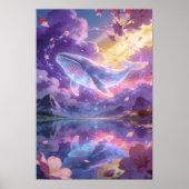 Hemelse Droom De Kosmische Walvis Poster (Voorkant)