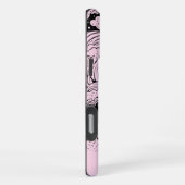 Hemelse Droom Doodles Roze Zwart iPhone Hoesje (Rechterkant)
