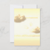 Hemelse droomwolk negen vintage save the date (Achterkant)