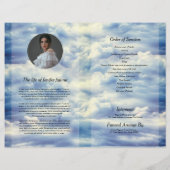 Hemelse Duif Funeral Programma Template (Achterkant)