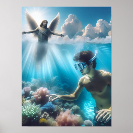 Hemelse duik poster (Voorkant)
