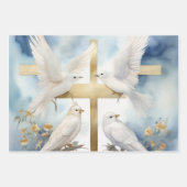 Hemelse Duiven en Kruisen Inpakpapier Vel (Voorkant 3)