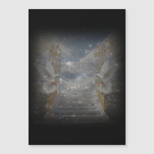 Hemelse Duiven Magnetische Uitnodigingen Uitnodiging (Voorkant)