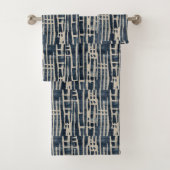 Hemelse echo's in doek Shibori Japans Bad Handdoek (Insitu)