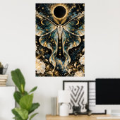 Hemelse Eclips Mot Poster (Thuiskantoor)
