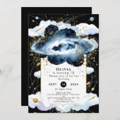 Hemelse Eenvoudige Ruimte Verjaardag Kaart (Voorkant / Achterkant)