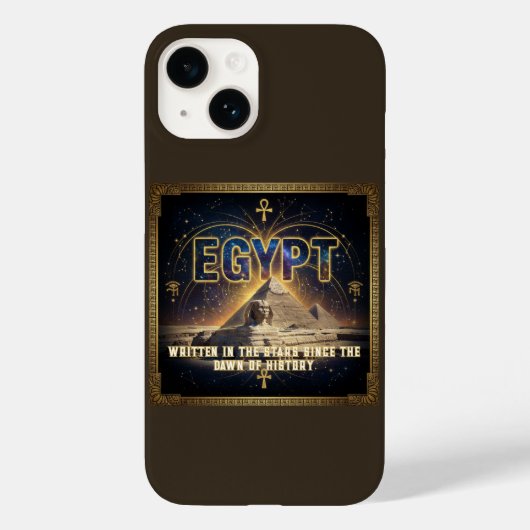 Hemelse Egypte Sfinx Piramides Melkweg Poster Case-Mate iPhone Case (Achterkant)