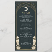 Hemelse Elegante Arch Art Nouveau bruiloft Menu (Voorkant)