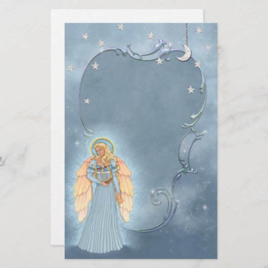 hemelse engel briefpapier (Voorkant / Achterkant)