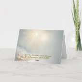 Hemelse engel gevouwen kerstkaart feestdagen kaart (Achterkant)