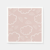 Hemelse engel halo wolk roze servetten (Voorkant)