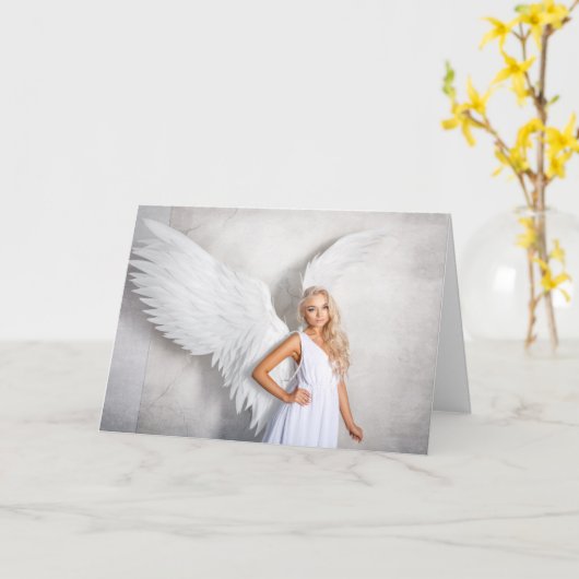 Hemelse Engel Kaart (Gele Bloem)