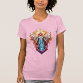 Hemelse engel ontwerp t-shirt (Voorkant)