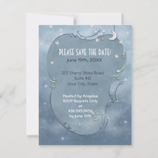 hemelse engel save the date (Achterkant)