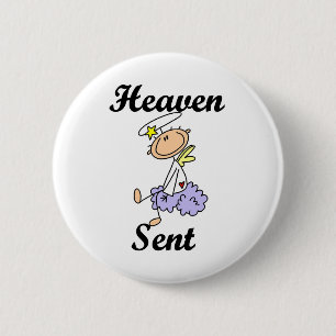 Hemelse engel T-shirts en cadeaus Ronde Button 5,7 Cm