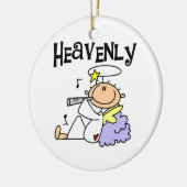 Hemelse engel T-shirts en geschenken Keramisch Ornament (Links)