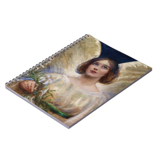 Hemelse engel + witte lelies Notitieboek (Linkerzijde)
