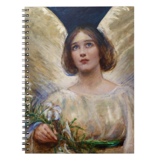 Hemelse  engel + witte lelies Notitieboek (Voorkant)