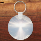 Hemelse engelachtige hemel sleutelhanger (Voorkant)