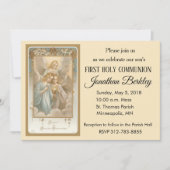 Hemelse Engelen Eerste Heilige Communie Uitnodigin Kaart (Voorkant)