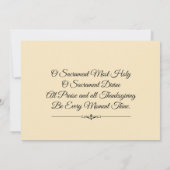 Hemelse Engelen Eerste Heilige Communie Uitnodigin Kaart (Achterkant)