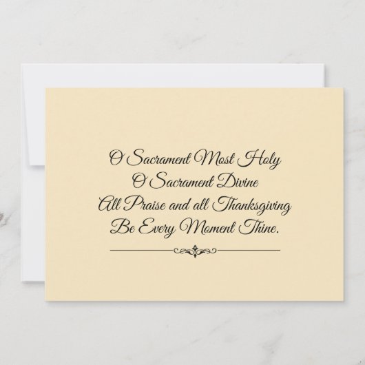 Hemelse Engelen Eerste Heilige Communie Uitnodigin Kaart (Achterkant)
