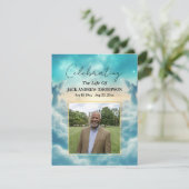 Hemelse Engelen Viering Van Het Leven Foto  Kaart (Staand voorkant)