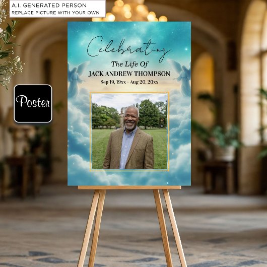 Hemelse Engelen Viering Van Het Leven Foto Poster