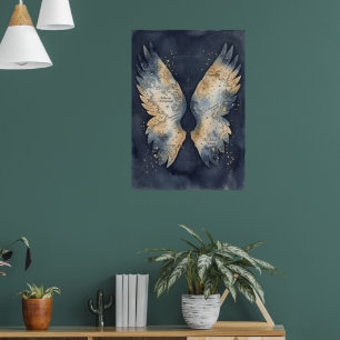 Hemelse engelenvleugels kaart Fijne Kunstprint   F Poster