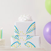 Hemelse engelenvleugels met sprankelende sterren cadeaupapier