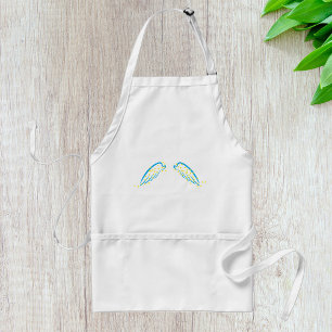 Hemelse engelenvleugels met sprankelende sterren standaard schort