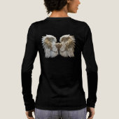 Hemelse Engelvleugel Tri-Blend Shirt (Achterkant)