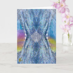 Hemelse, ETHERISCHE, Regenboog Licht Meditatie Kaart