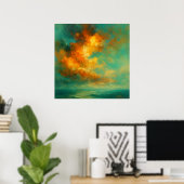 Hemelse Extase Abstract Poster (Thuiskantoor)