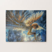 Hemelse Fanfare Engel Speelt Trompet Legpuzzel (Horizontaal)